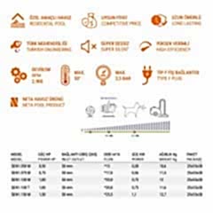 0,5 HP MONOFAZE SENKRON1 HAVUZ POMPASI