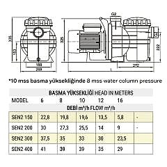3 HP TRIFAZE SENKRON2 HAVUZ POMPASI