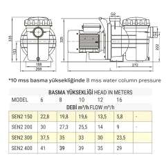 4 HP TRIFAZE SENKRON2 HAVUZ POMPASI