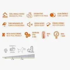 5,5 HP TRIFAZE SENKRON3 HAVUZ POMPASI